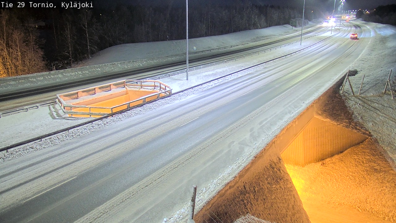 Weather Camera Image Väg 29 Torneå Kyläjoki, Tornio, Lappi