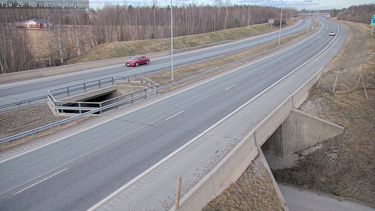 Weather Camera Image Väg 29 Torneå Kyläjoki, Tornio, Lappi