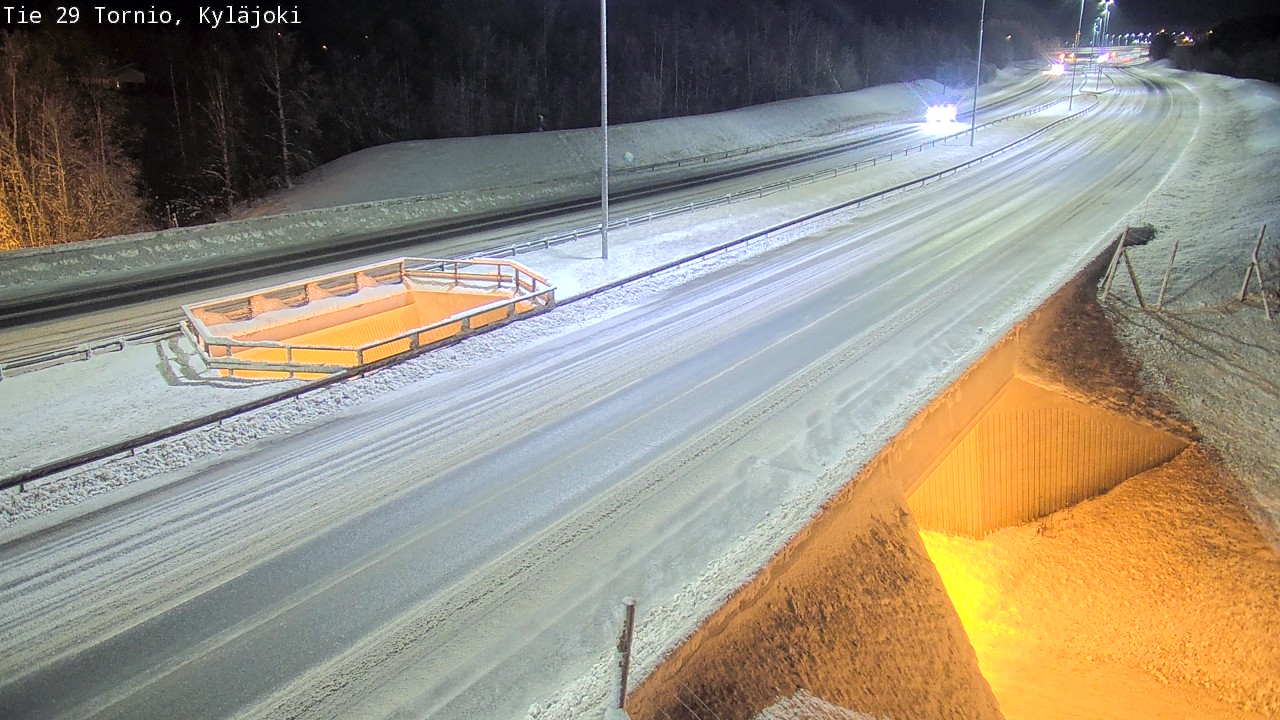 Weather Camera Image Väg 29 Torneå Kyläjoki, Tornio, Lappi