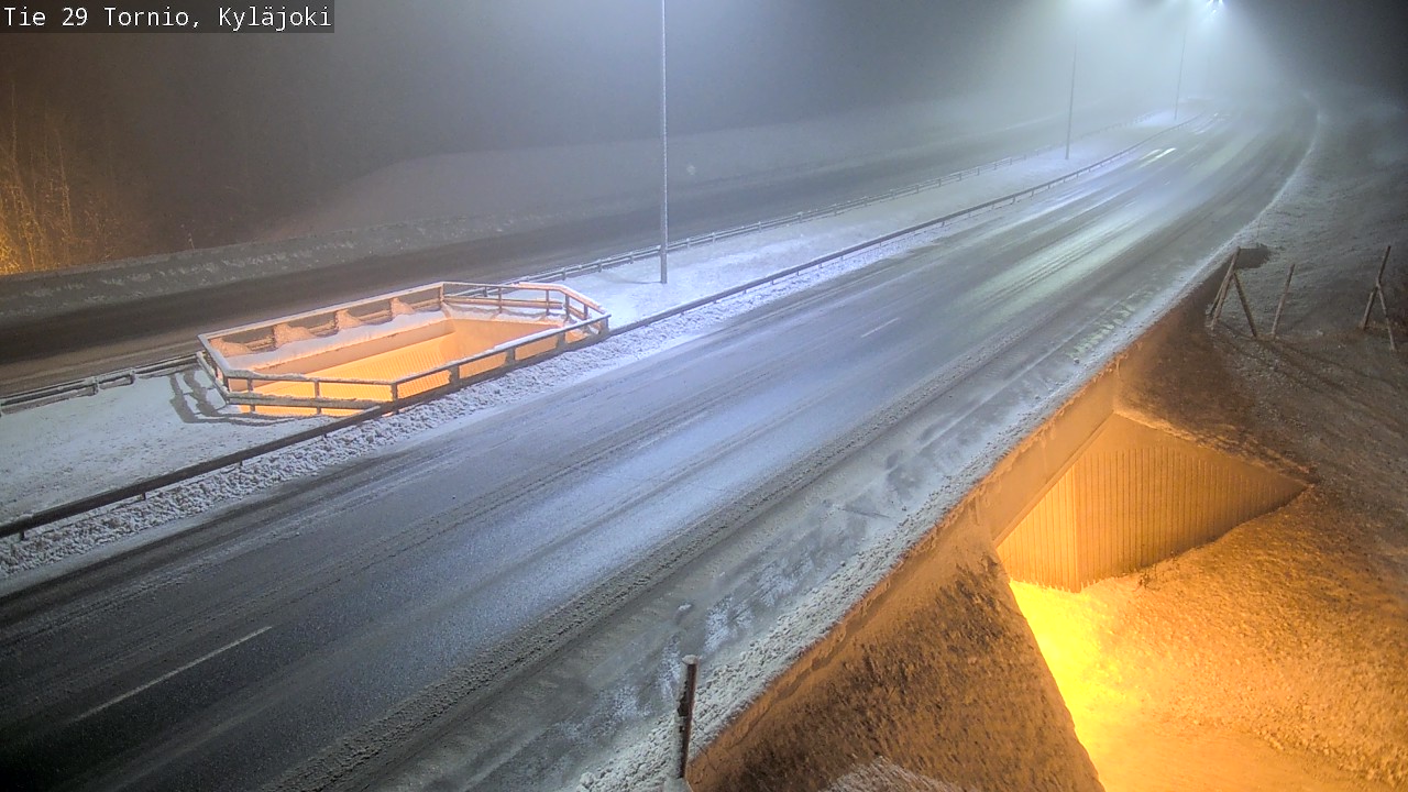 Weather Camera Image Väg 29 Torneå Kyläjoki, Tornio, Lappi