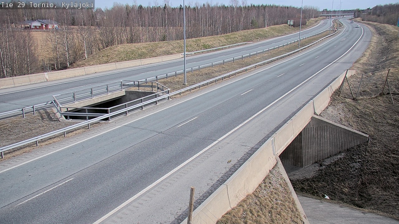 Weather Camera Image Väg 29 Torneå Kyläjoki, Tornio, Lappi