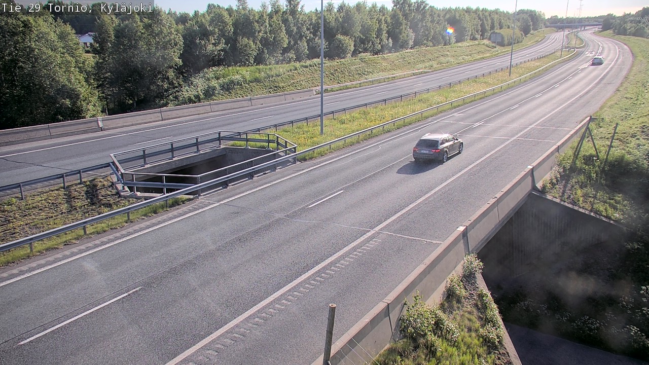 Weather Camera Image Väg 29 Torneå Kyläjoki, Tornio, Lappi