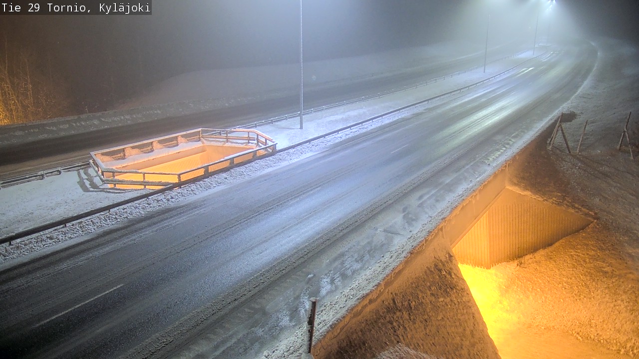 Weather Camera Image Väg 29 Torneå Kyläjoki, Tornio, Lappi