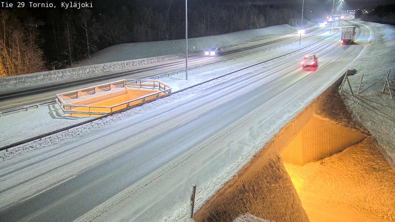 Weather Camera Image Väg 29 Torneå Kyläjoki, Tornio, Lappi