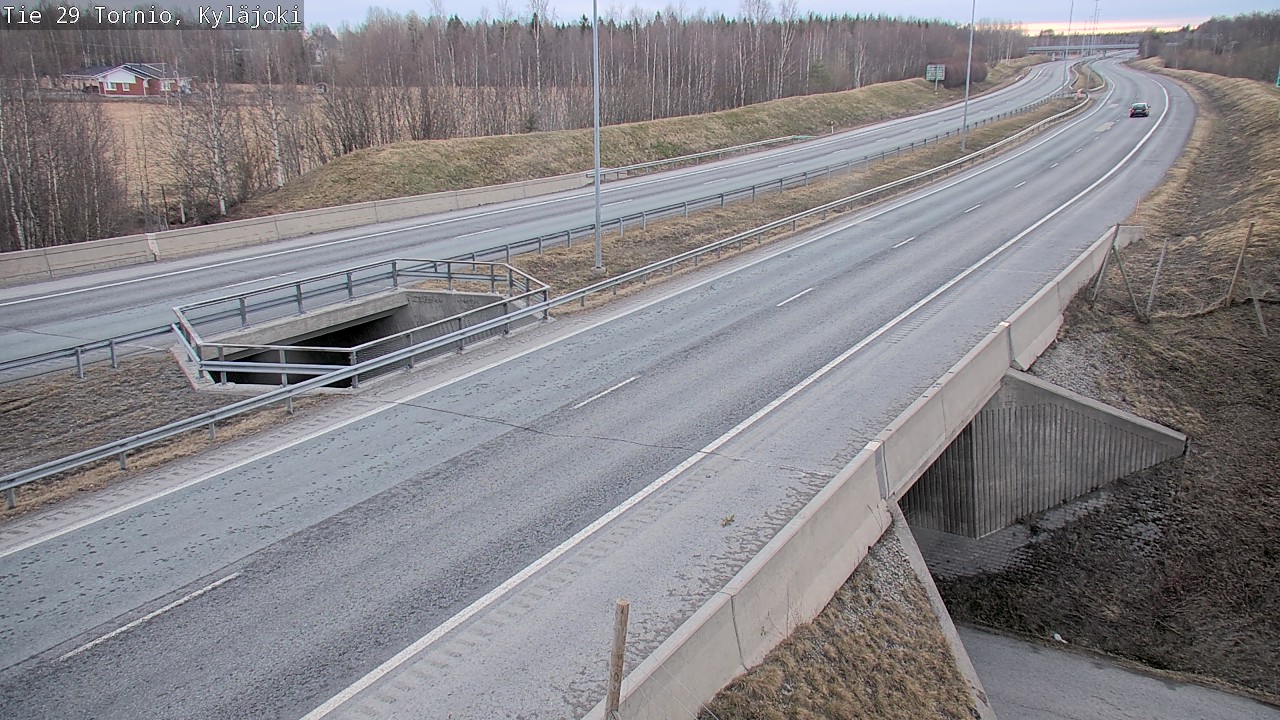Weather Camera Image Väg 29 Torneå Kyläjoki, Tornio, Lappi