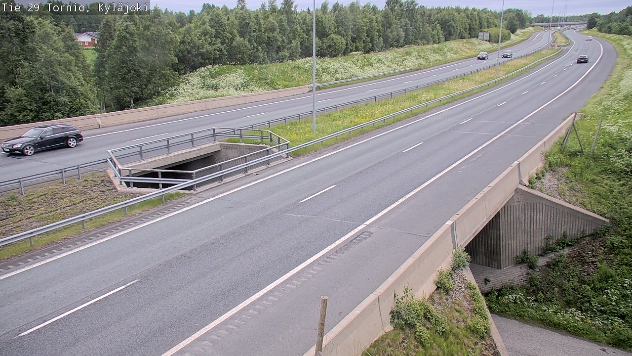 Weather Camera Image Väg 29 Torneå Kyläjoki, Tornio, Lappi