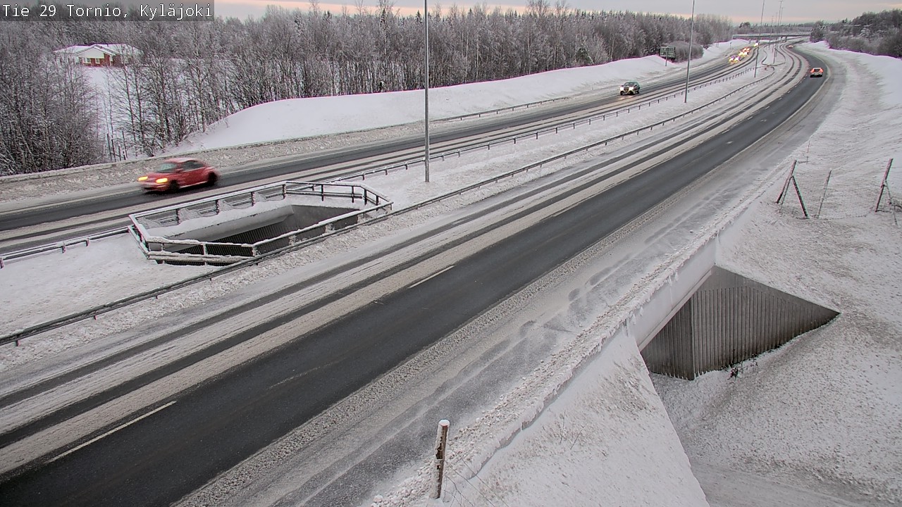 Weather Camera Image Väg 29 Torneå Kyläjoki, Tornio, Lappi