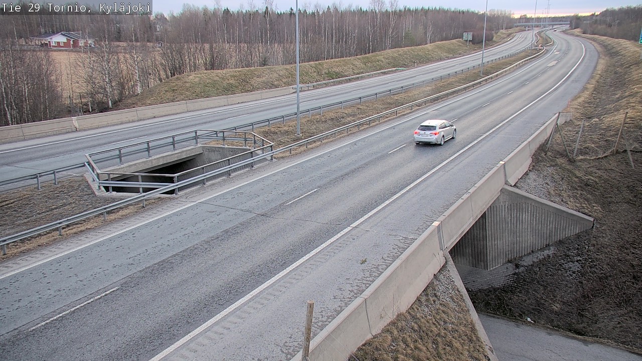 Weather Camera Image Väg 29 Torneå Kyläjoki, Tornio, Lappi