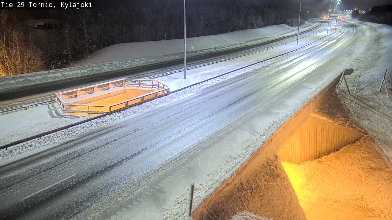 Weather Camera Image Väg 29 Torneå Kyläjoki, Tornio, Lappi