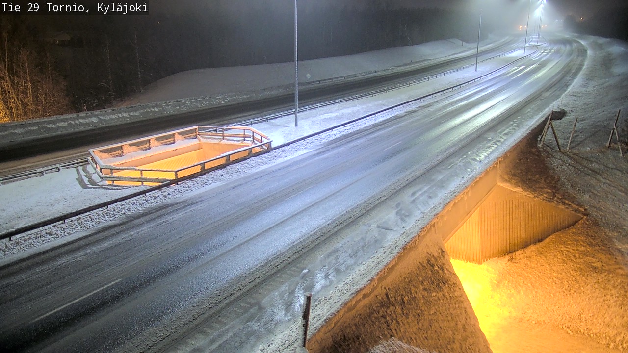 Weather Camera Image Väg 29 Torneå Kyläjoki, Tornio, Lappi