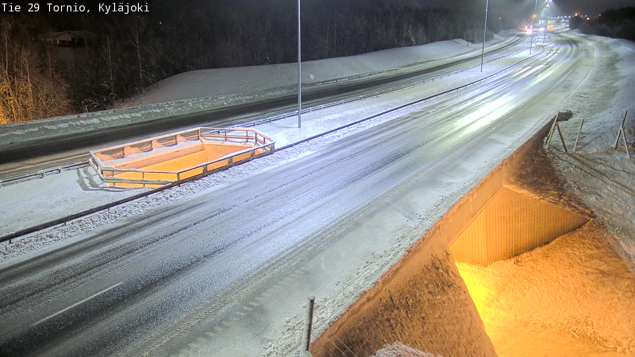 Weather Camera Image Väg 29 Torneå Kyläjoki, Tornio, Lappi