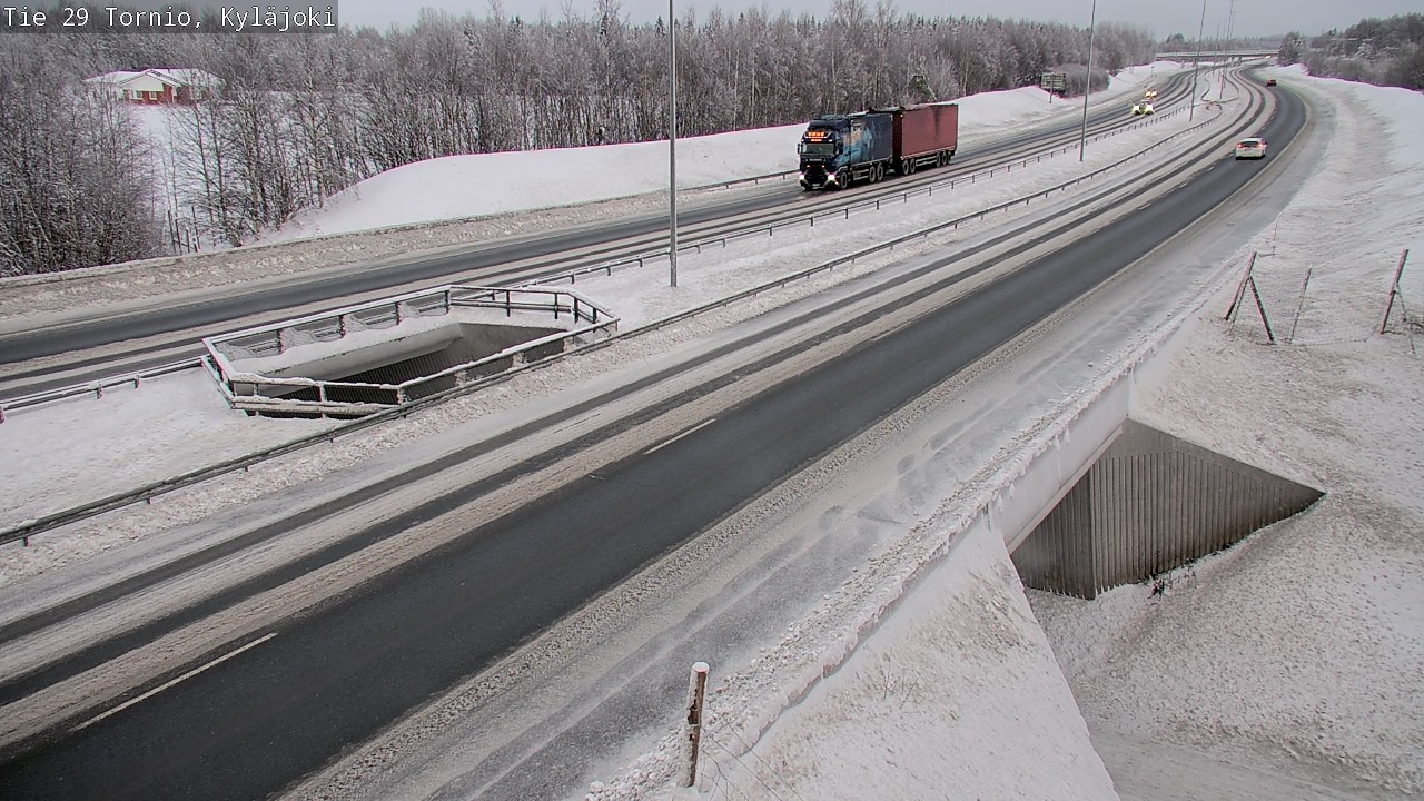 Weather Camera Image Väg 29 Torneå Kyläjoki, Tornio, Lappi