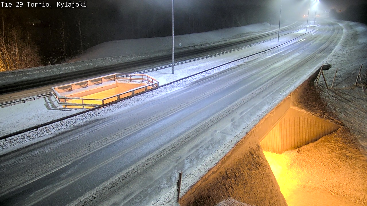 Weather Camera Image Väg 29 Torneå Kyläjoki, Tornio, Lappi