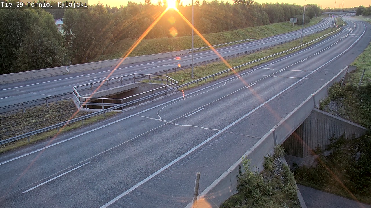 Weather Camera Image Road 29 Tornio Kyläjoki, Tornio, Lappi