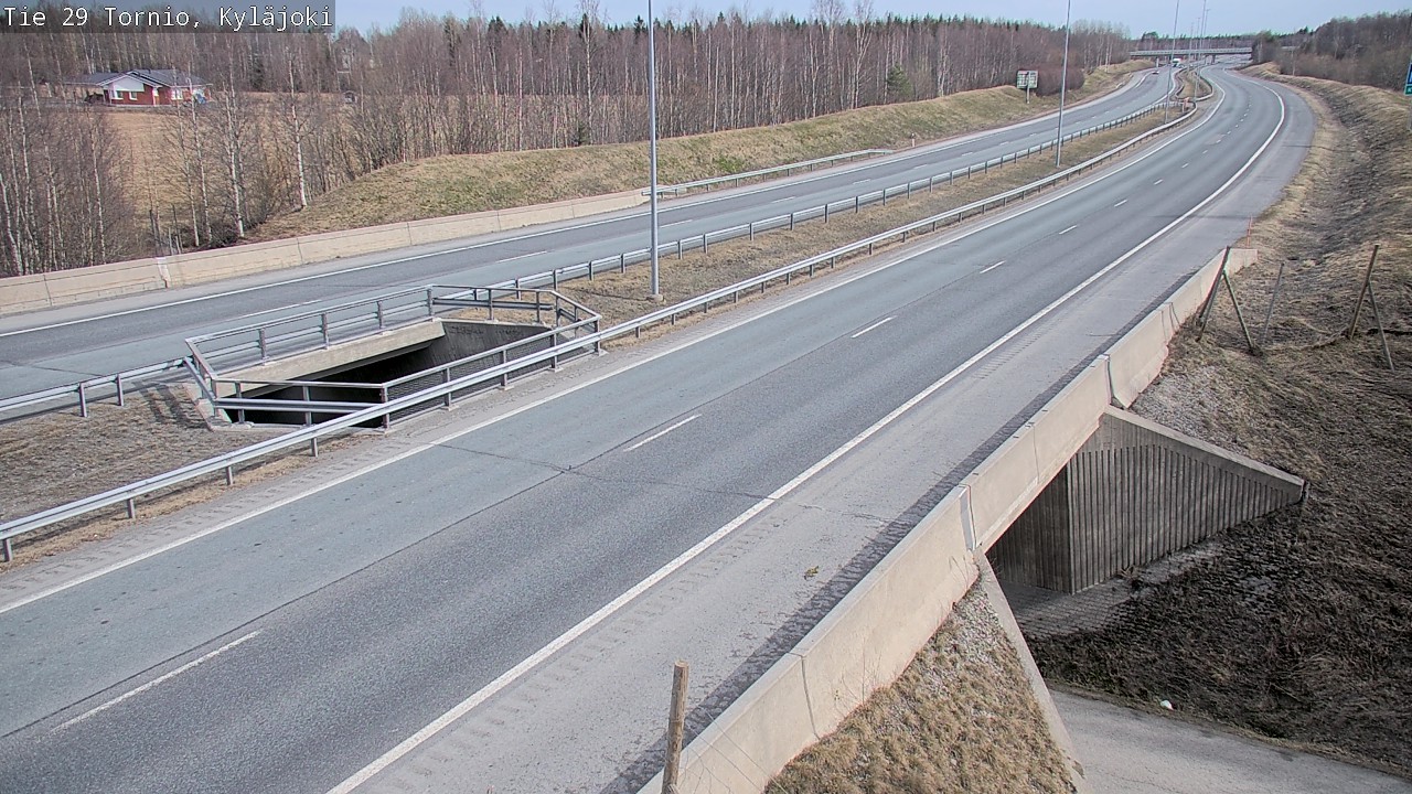 Weather Camera Image Väg 29 Torneå Kyläjoki, Tornio, Lappi
