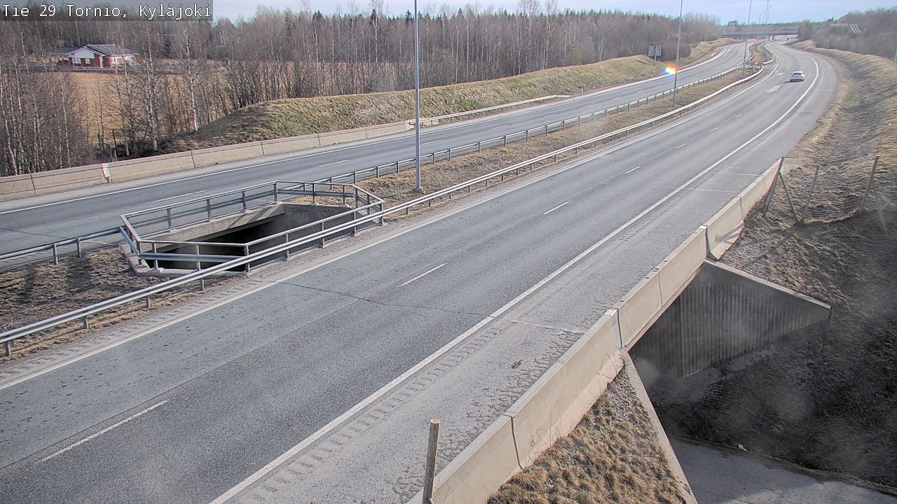 Weather Camera Image Väg 29 Torneå Kyläjoki, Tornio, Lappi