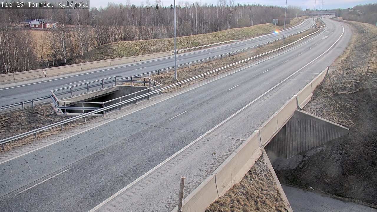 Weather Camera Image Väg 29 Torneå Kyläjoki, Tornio, Lappi