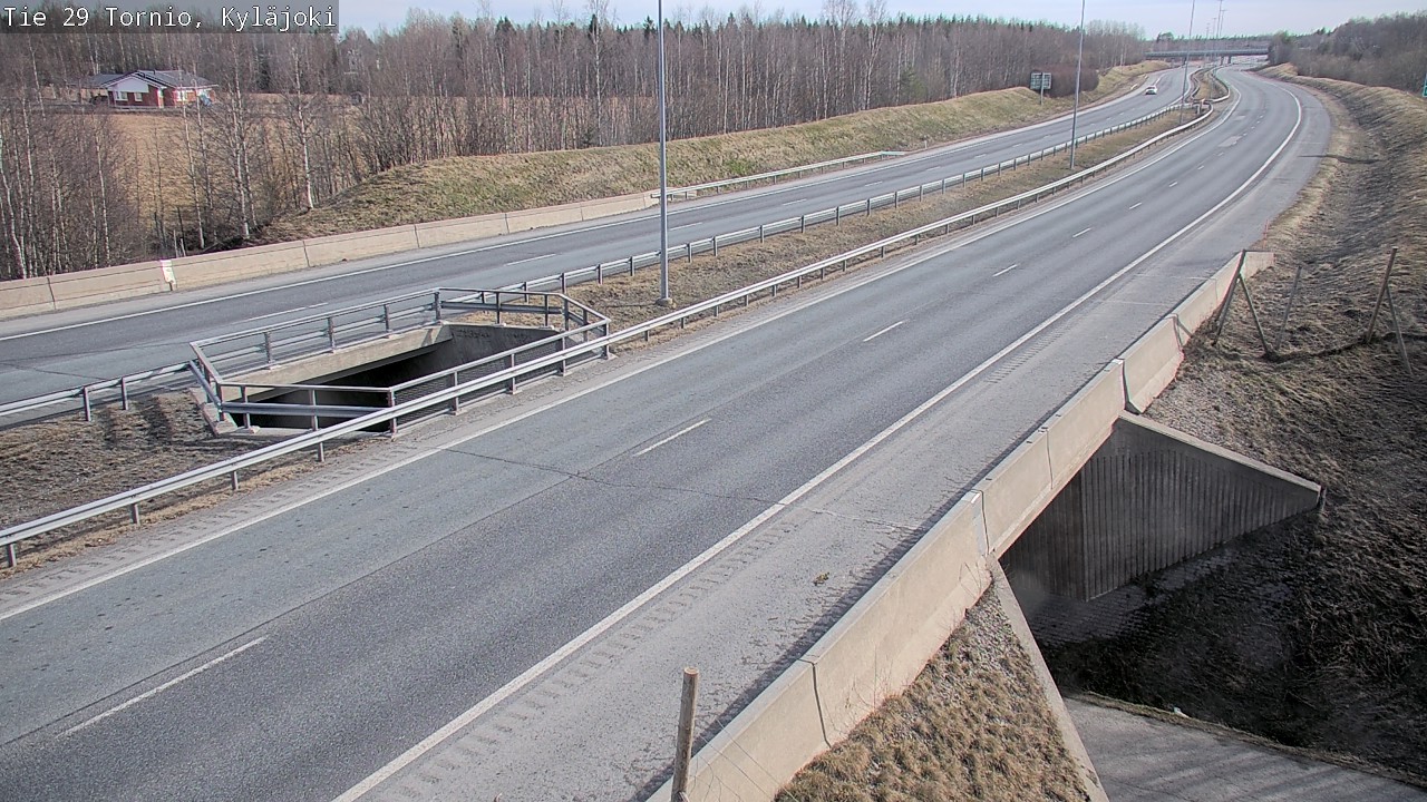 Weather Camera Image Väg 29 Torneå Kyläjoki, Tornio, Lappi