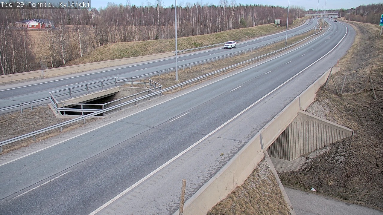 Weather Camera Image Väg 29 Torneå Kyläjoki, Tornio, Lappi