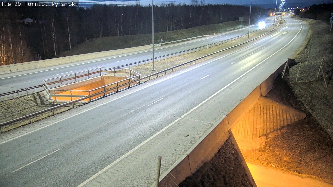 Weather Camera Image Väg 29 Torneå Kyläjoki, Tornio, Lappi