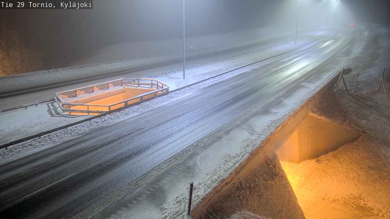Weather Camera Image Väg 29 Torneå Kyläjoki, Tornio, Lappi