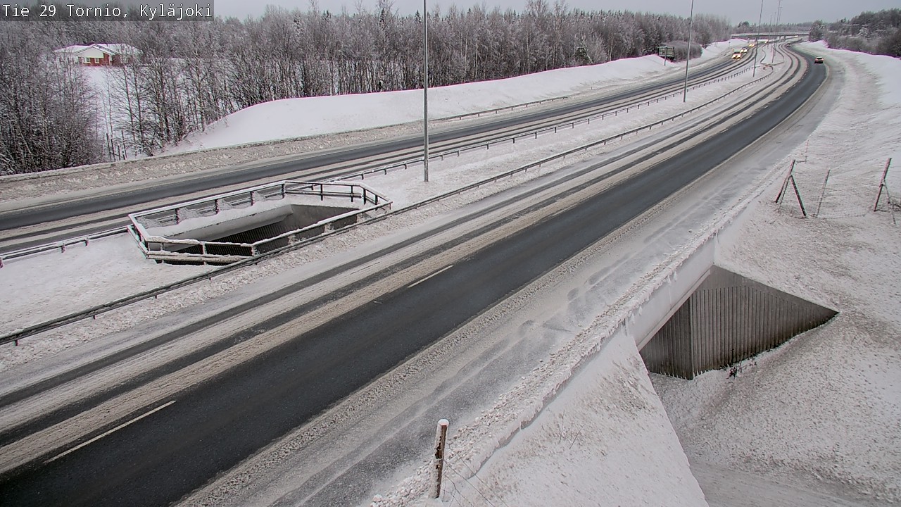 Weather Camera Image Väg 29 Torneå Kyläjoki, Tornio, Lappi