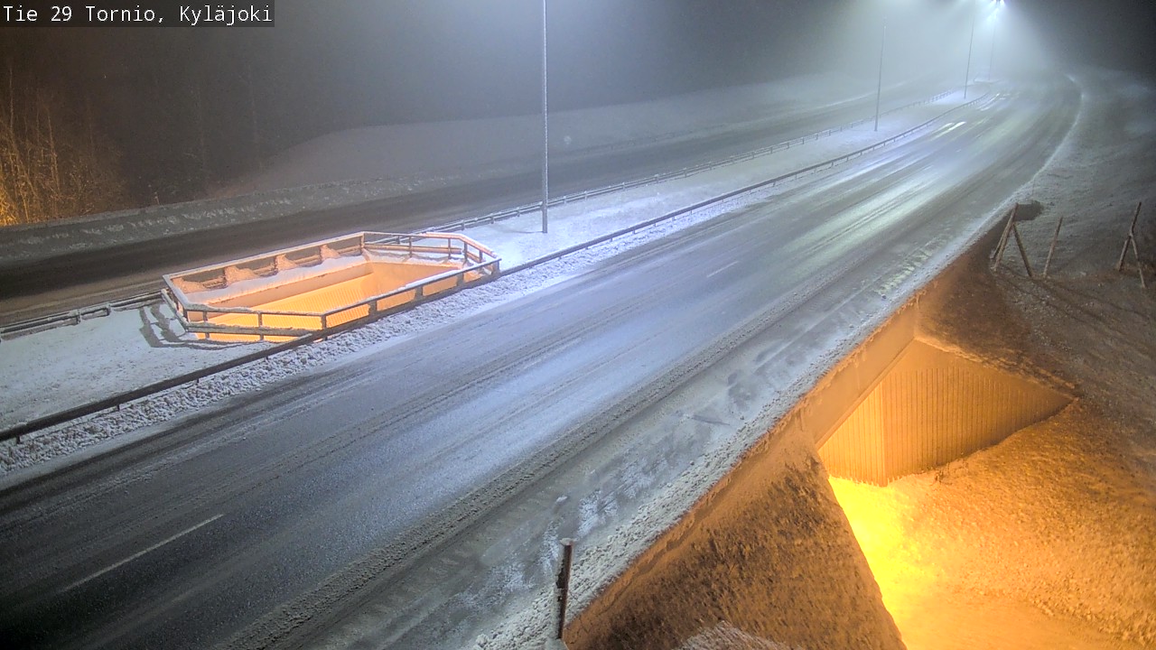 Weather Camera Image Väg 29 Torneå Kyläjoki, Tornio, Lappi