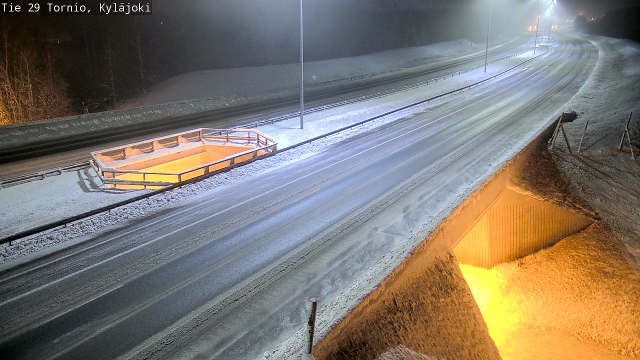 Weather Camera Image Väg 29 Torneå Kyläjoki, Tornio, Lappi
