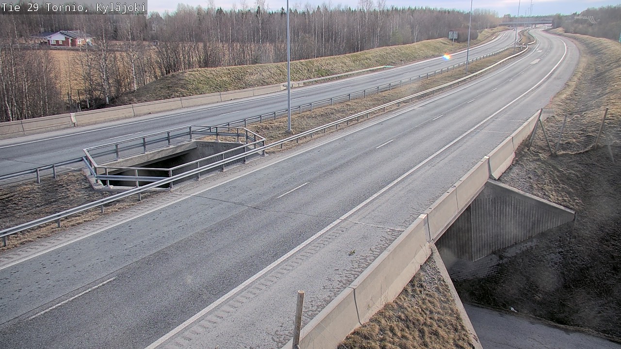 Weather Camera Image Väg 29 Torneå Kyläjoki, Tornio, Lappi