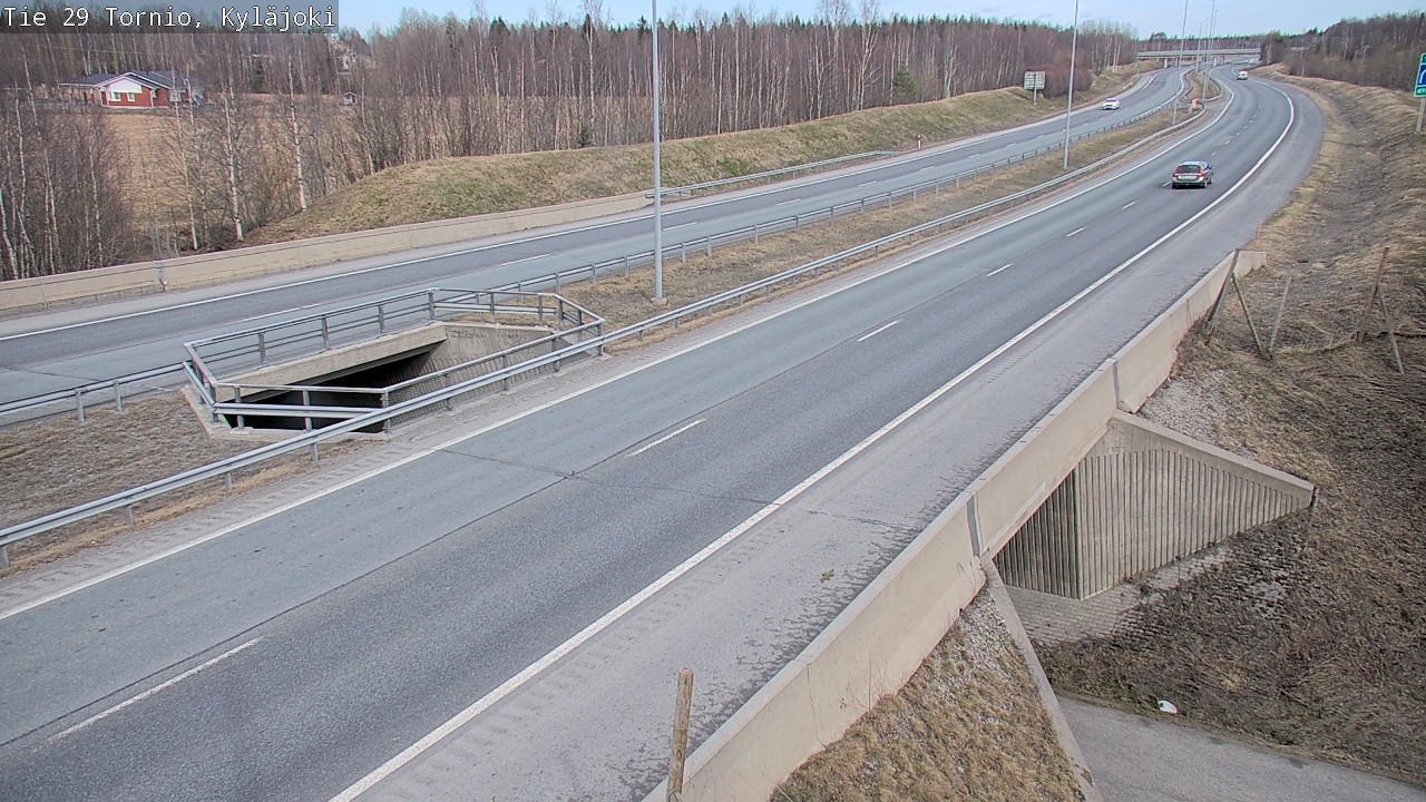 Weather Camera Image Väg 29 Torneå Kyläjoki, Tornio, Lappi