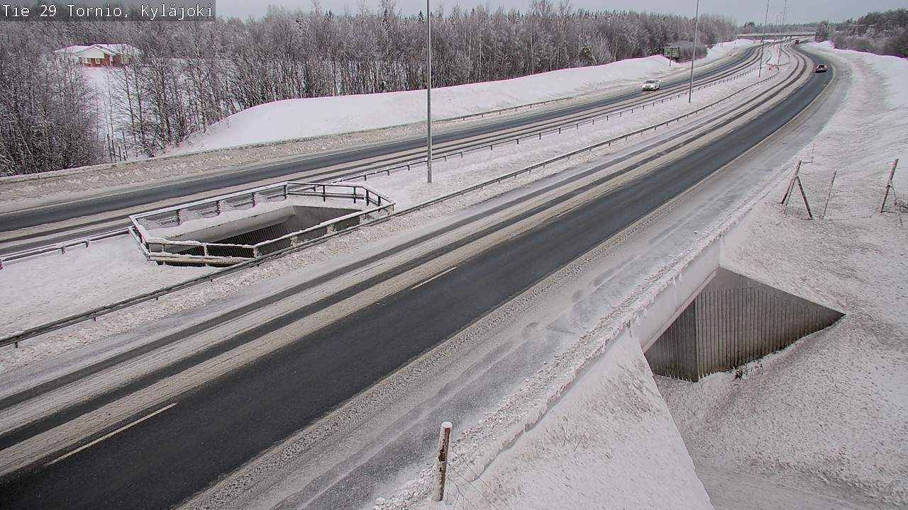 Weather Camera Image Väg 29 Torneå Kyläjoki, Tornio, Lappi