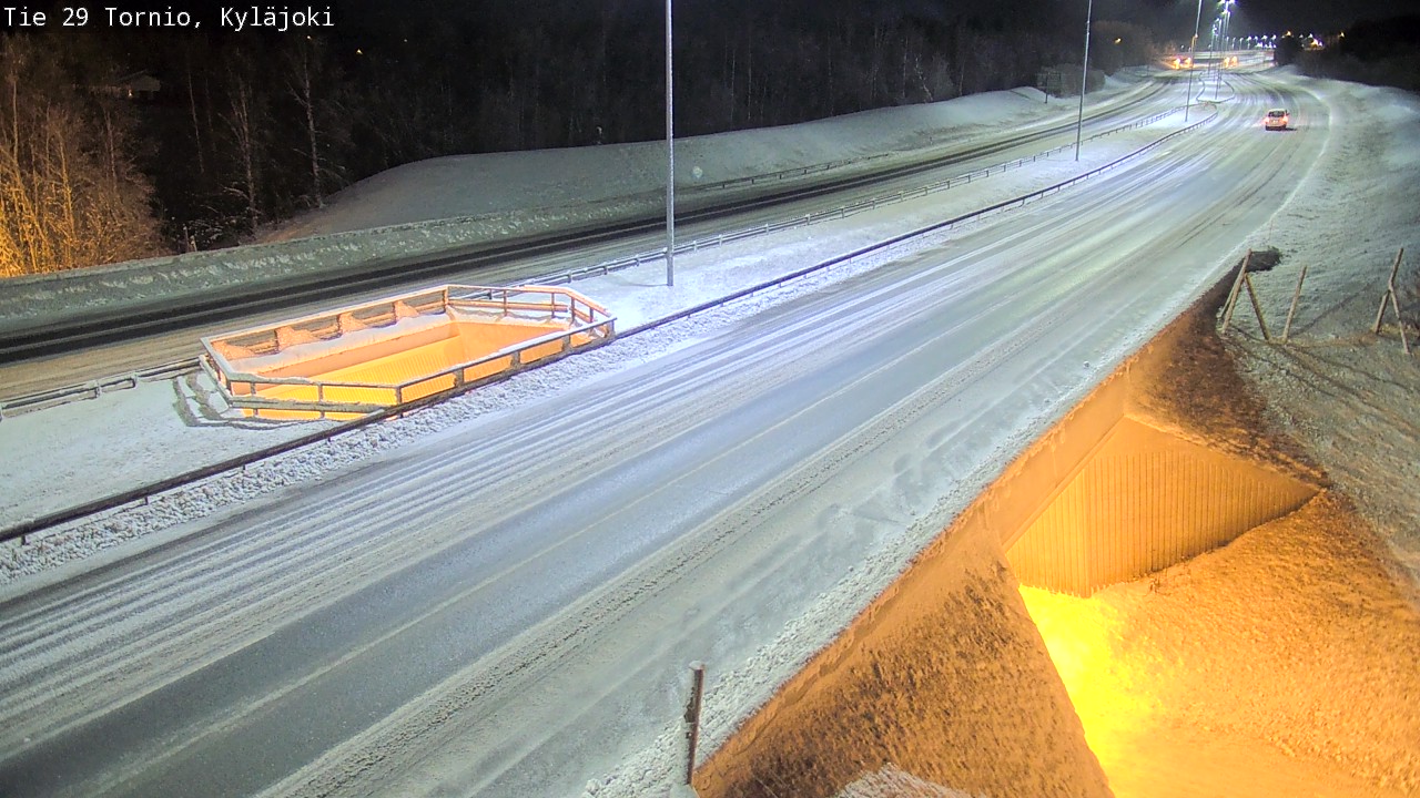 Weather Camera Image Väg 29 Torneå Kyläjoki, Tornio, Lappi