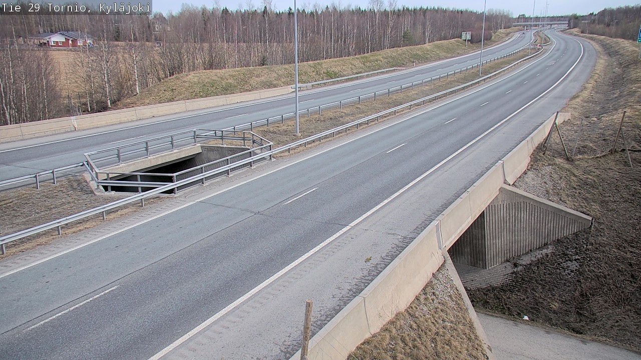 Weather Camera Image Väg 29 Torneå Kyläjoki, Tornio, Lappi
