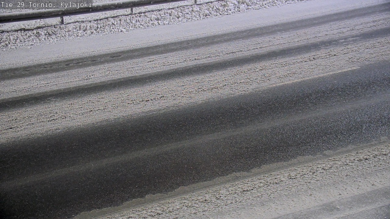 Weather Camera Image Väg 29 Torneå Kyläjoki, Tornio, Lappi