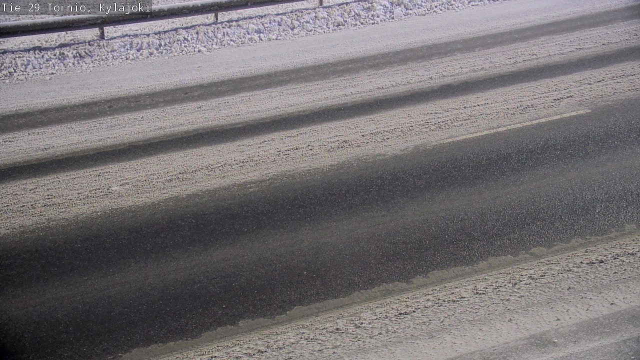 Weather Camera Image Väg 29 Torneå Kyläjoki, Tornio, Lappi