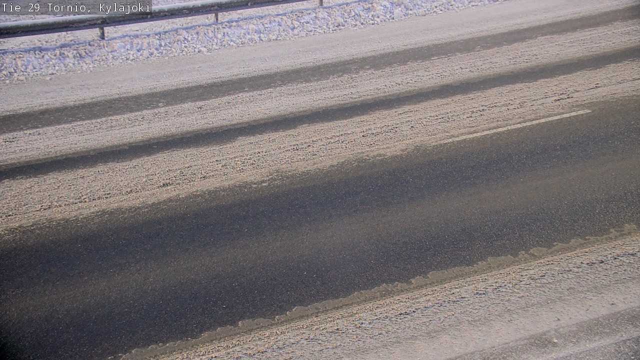 Weather Camera Image Väg 29 Torneå Kyläjoki, Tornio, Lappi