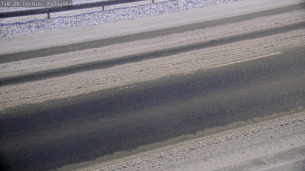 Weather Camera Image Väg 29 Torneå Kyläjoki, Tornio, Lappi