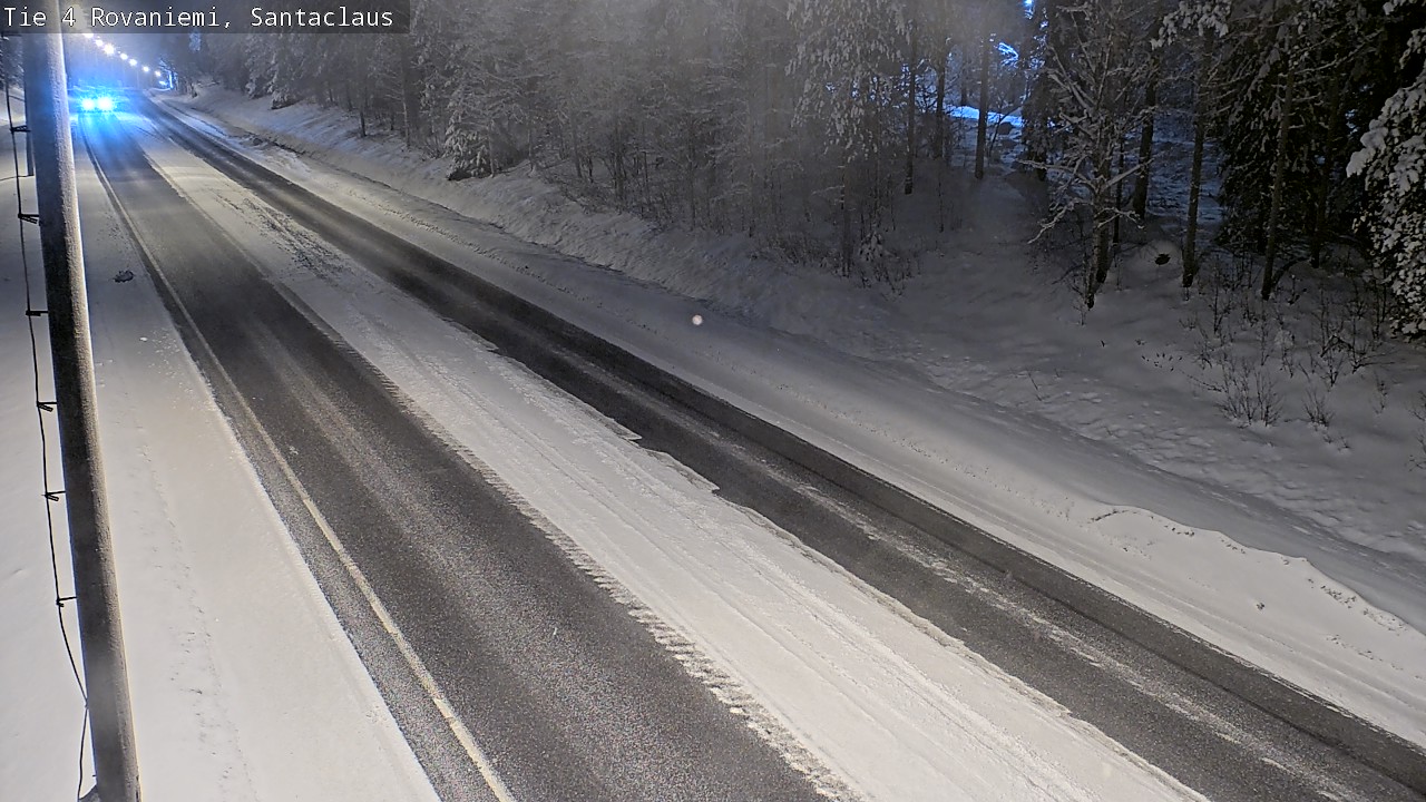 Weather Camera Image Väg 4 Rovaniemi, Santa Claus, Rovaniemi, Lappi