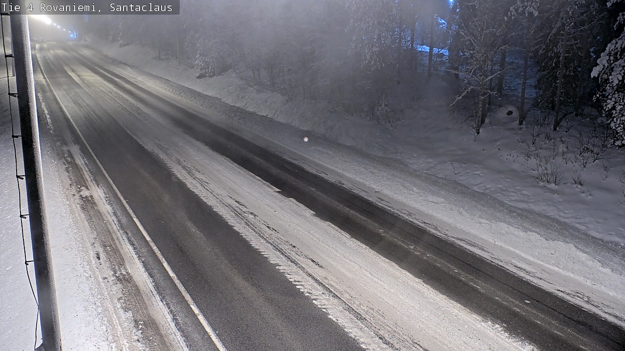 Weather Camera Image Väg 4 Rovaniemi, Santa Claus, Rovaniemi, Lappi