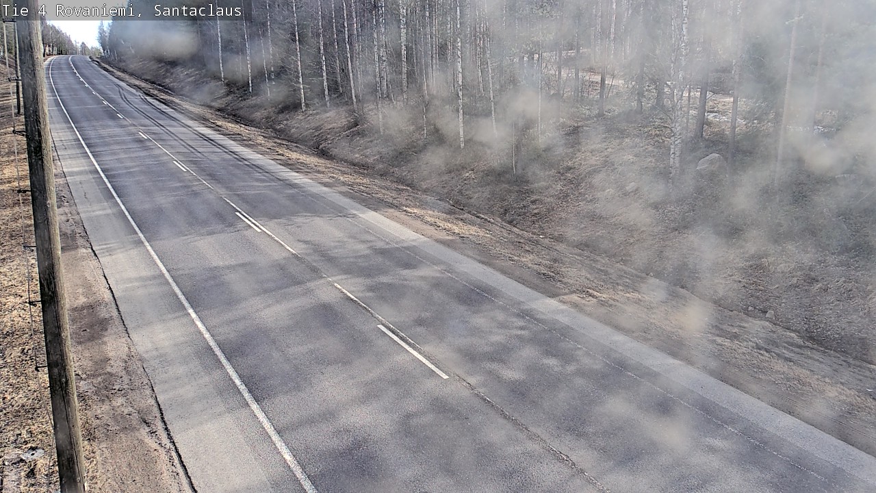 Weather Camera Image Väg 4 Rovaniemi, Santa Claus, Rovaniemi, Lappi