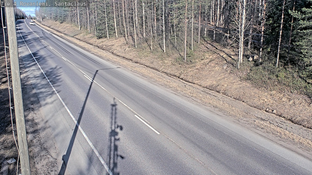 Weather Camera Image Väg 4 Rovaniemi, Santa Claus, Rovaniemi, Lappi