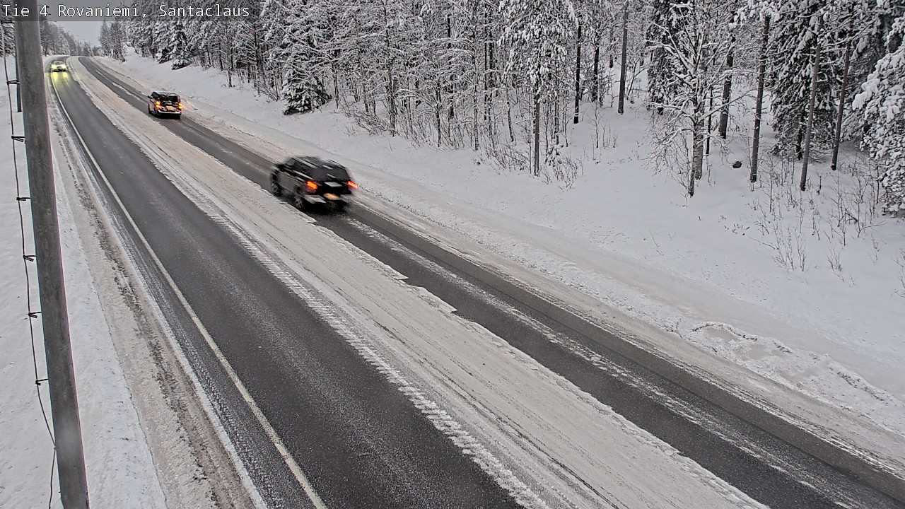 Weather Camera Image Väg 4 Rovaniemi, Santa Claus, Rovaniemi, Lappi