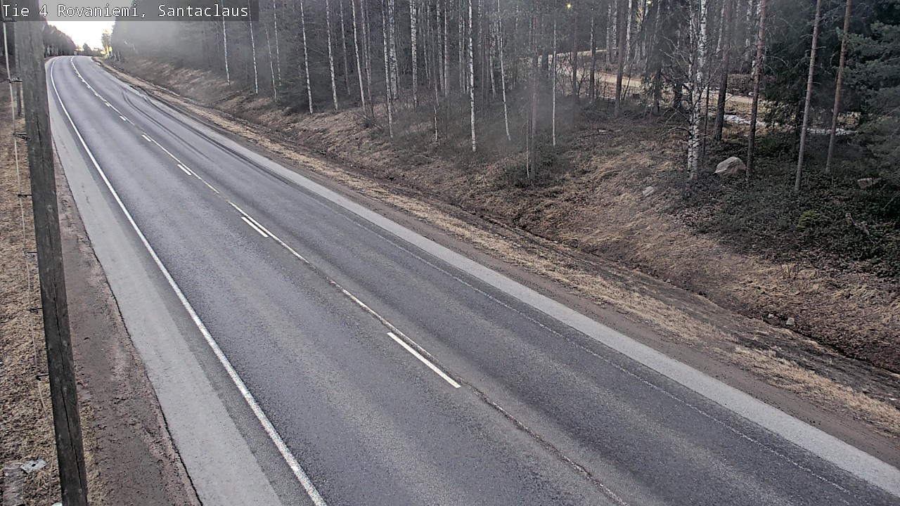 Weather Camera Image Väg 4 Rovaniemi, Santa Claus, Rovaniemi, Lappi