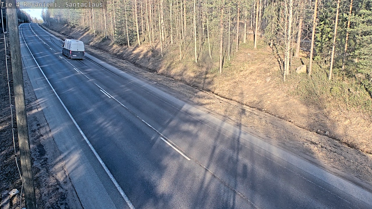 Weather Camera Image Väg 4 Rovaniemi, Santa Claus, Rovaniemi, Lappi