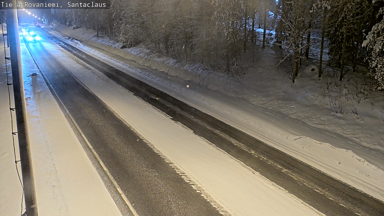 Weather Camera Image Väg 4 Rovaniemi, Santa Claus, Rovaniemi, Lappi