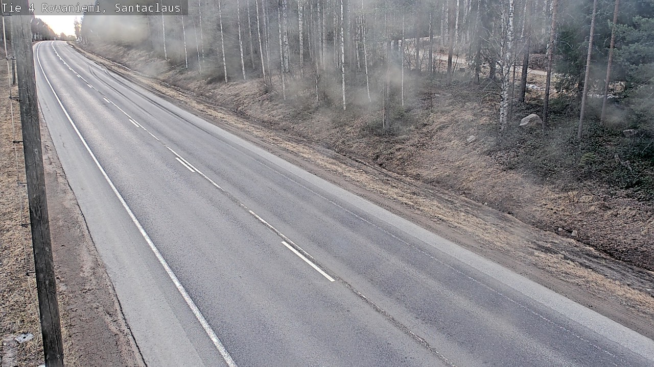 Weather Camera Image Road 4, Rovaniemi, Santa Claus, Rovaniemi, Lappi