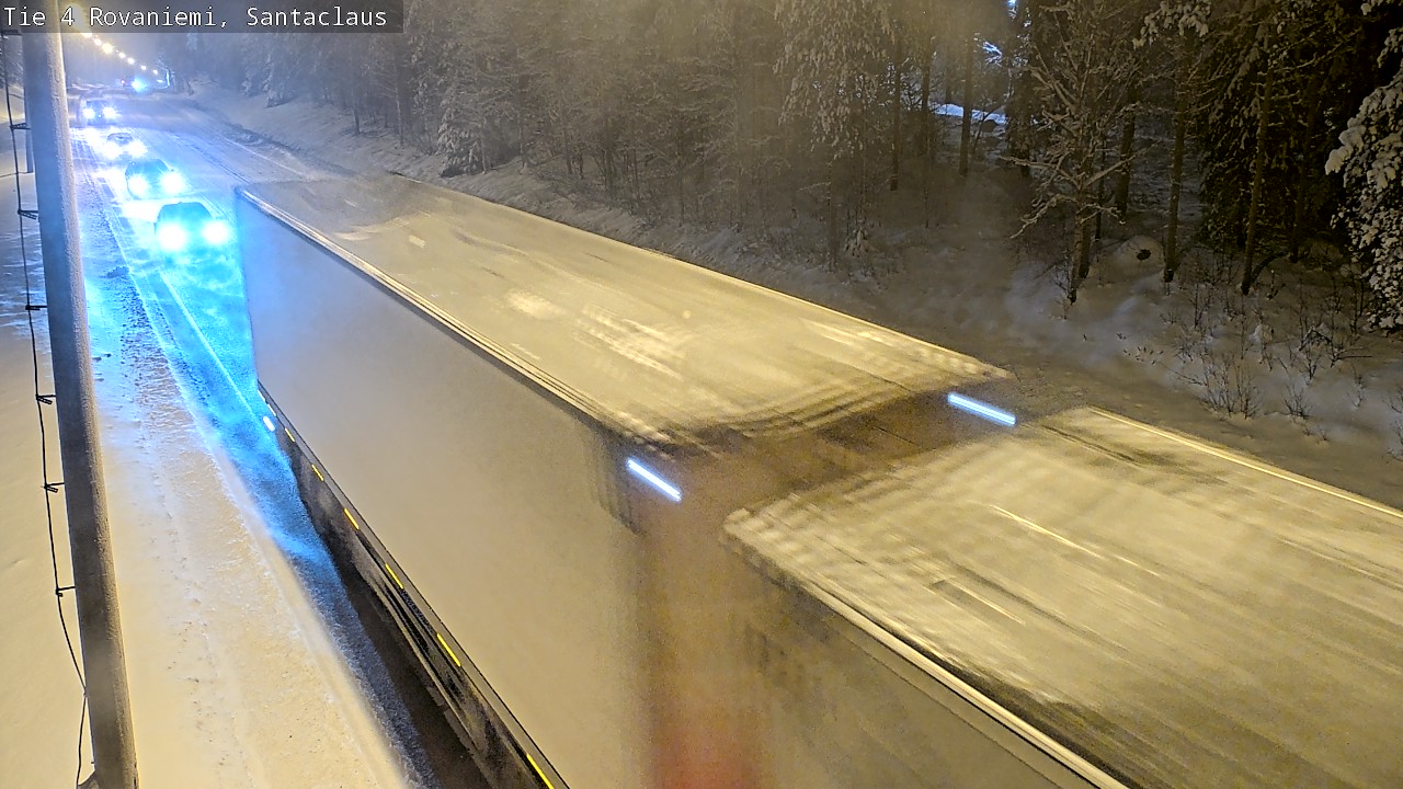 Weather Camera Image Väg 4 Rovaniemi, Santa Claus, Rovaniemi, Lappi