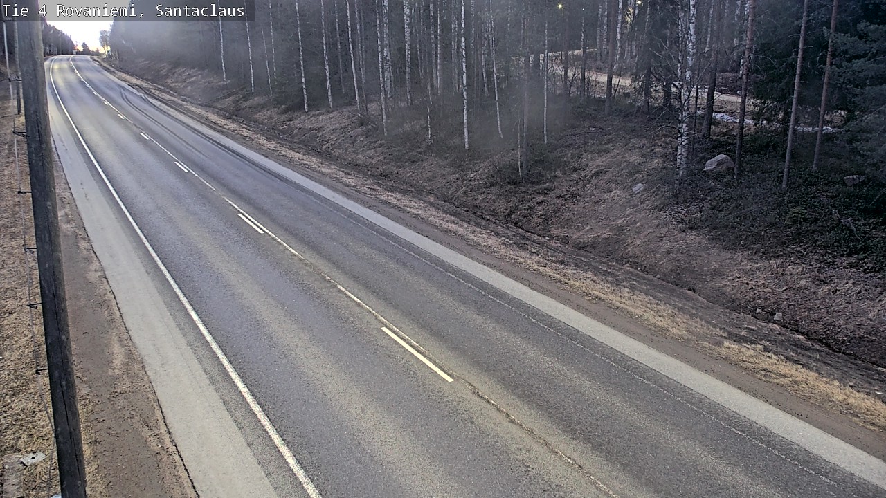 Weather Camera Image Väg 4 Rovaniemi, Santa Claus, Rovaniemi, Lappi