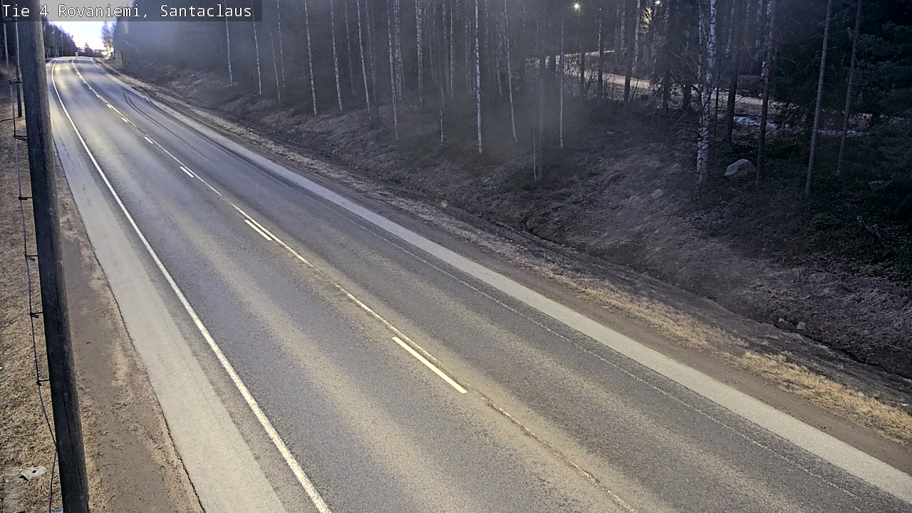 Weather Camera Image Väg 4 Rovaniemi, Santa Claus, Rovaniemi, Lappi