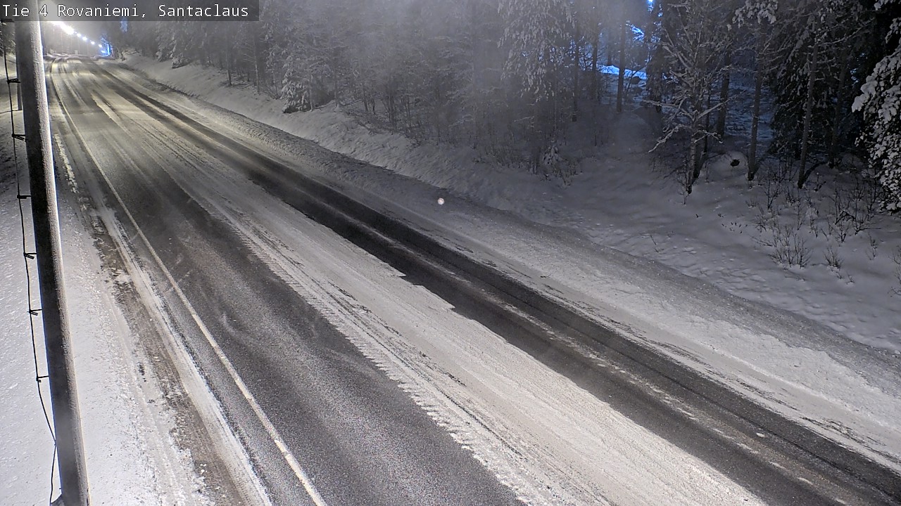 Weather Camera Image Väg 4 Rovaniemi, Santa Claus, Rovaniemi, Lappi